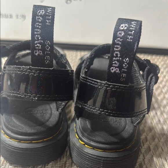 Dr. Martens Black Chunky Platform Sandals Box 1 - Picture 2 of 8